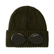 Grøn Linse Uld Beanie Hat