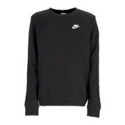 Sort/Hvid Crewneck Club Fleece Sweater