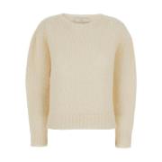 Hvid Alpaka Sweater