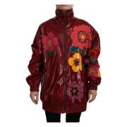 Maroon Floral Luxe Jacket