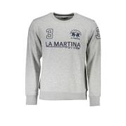 Grå Broderet Sweatshirt Casual Elegance