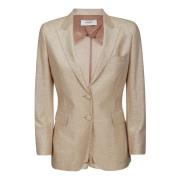 Elegant Linen Blend Blazer