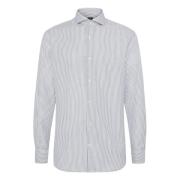 ULTIMATE NON IRON Slim Fit Stribet Bomuldstwill Skjorte