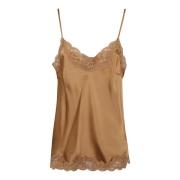 Brun Silke Blonde Trim Top