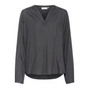 Stilfuld Sort Bluse Top