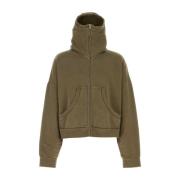 Oversize Army Green Bomuldssweatshirt