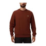 Herre Crew Neck Sweatshirt Rust