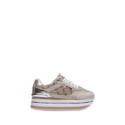 Beige Sneakers Trendy Casual Style