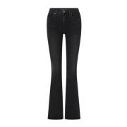 Højtaljet Skinny-Flare Jeans