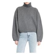 Ribstrikket Turtleneck