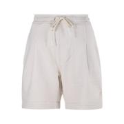 Creme Unisex Sweatshorts