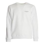 Hvid Crewneck Sweatshirt Ultimativ Komfort Stil