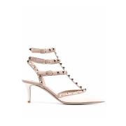 Hvide Læderpumps Elegant Chic Stil