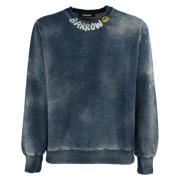 Bomuld Unisex Sweater med Ribbed Detaljer