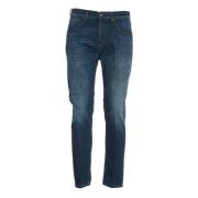 Mørk Denim Gulerod Slim Fit Jeans