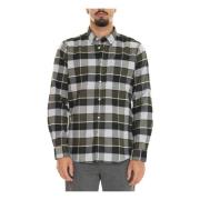 Tartan Button-Down Casual Skjorte