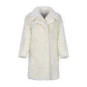 Fluffy Ivory White Afro Coat