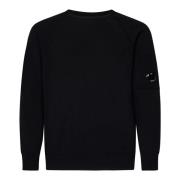 Sort Crewneck Uldbluse