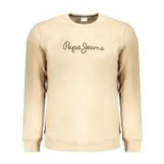 Broderet Crew Neck Bomuldssweater