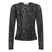 Sort Leopard Print Topwear AW24