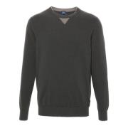 Brun Crew Neck Uld Sweater