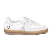 Hvide kalveskind sporty sneakers