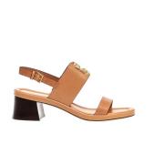 Eleanor Logo Sandal i Cuoio