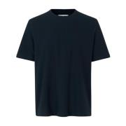 Ribstrikket Crewneck T-shirt