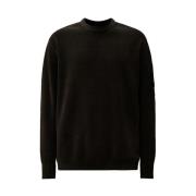 Chenille Crewneck Strik i Sort