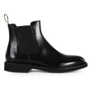 Læder Chelsea Boot Elastisk Stofindsats