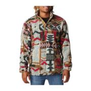 Sherpa Snap Fleece Jakke Multifarvet