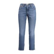 Højtaljede Slim Straight Jeans