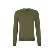 Grøn Uld Rundhals Sweater