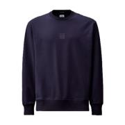 Metropolis Blå Logo Crew Neck Sweatshirt