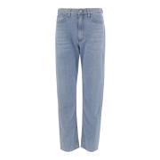 Indigo Denim Straight Leg Jeans