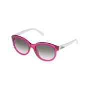 Pink og gennemsigtige acetat solbriller