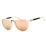 Beige Metal Dame Solbrille