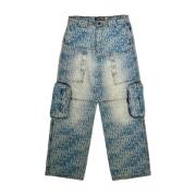 Denim Utility Cargo Jeans