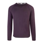 Slim Fit Crewneck Sweater Kontrast Trim