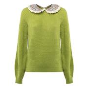 Calia Sweater med Puff Ærmer