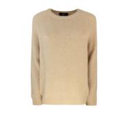 Alpaca Strik Sweater Ribbed Krave Manchetter