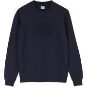 Lys Fleece Label Sweatshirt Navy