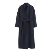 Antracit Melange Wrap Coat Alexa