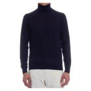 Blå Cashmere Silke Sweater