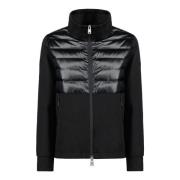 Quiltet Nylon Sweatshirt Jakke