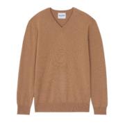 Kashmir V-hals sweater Parisisk stil