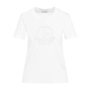 Hvid T-shirt Elegant Stil