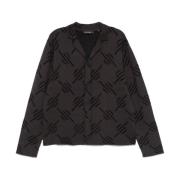 Monogram Jacquard Strik Cardigan