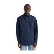 Regular fit poplin skjorte