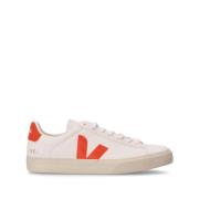 Hvide Sneakers med Orange Detaljer